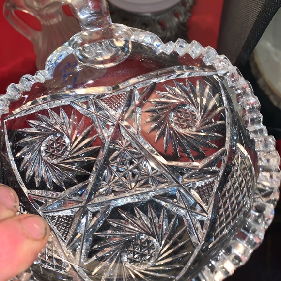 Beautiful Cut Crystal Finger Bowl - Picture 5 of 6